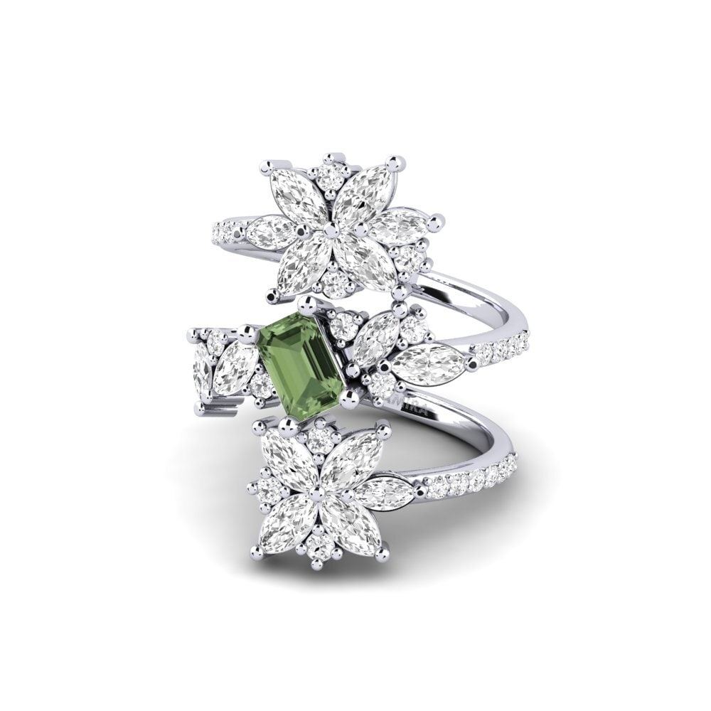 Zafiro Verde Anillo Layos