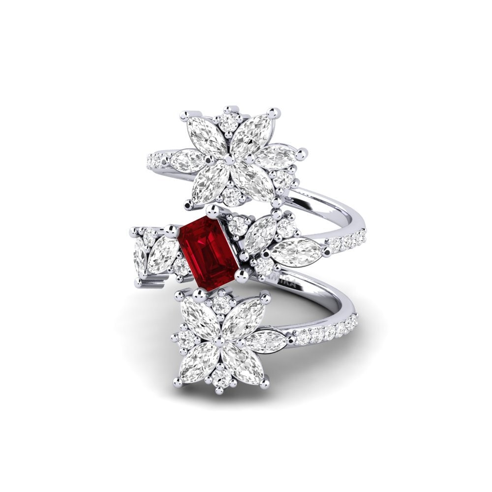 Circonita Roja Anillo Layos