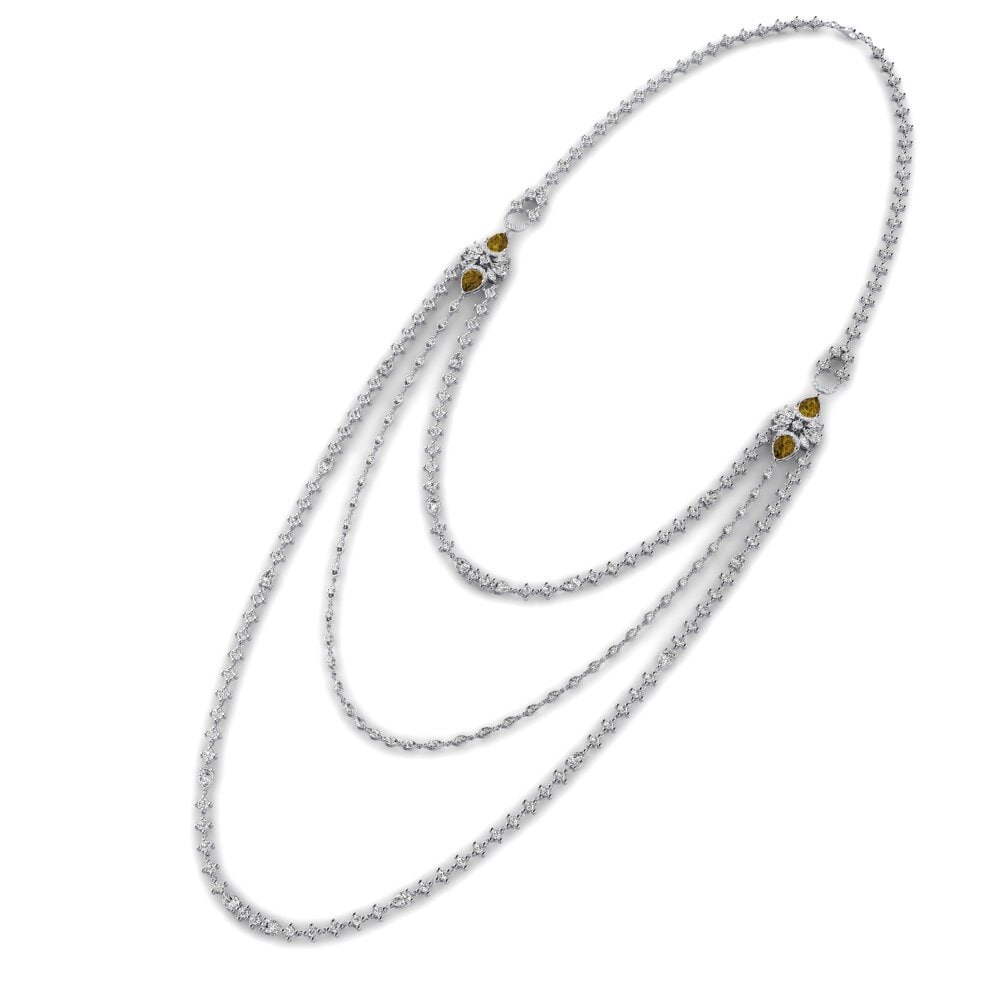 Circón Marrón Collar de Mujer Lucuawi