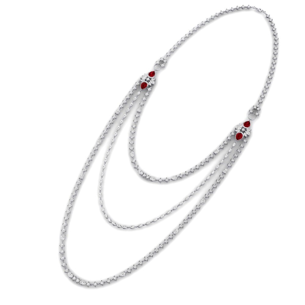 Circonita Roja Collar de Mujer Lucuawi