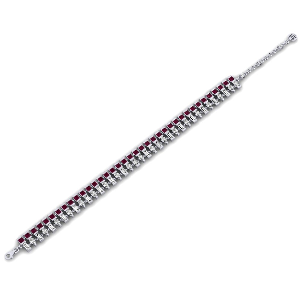 Granate Rhodolite Pulsera de Mujer Mirach