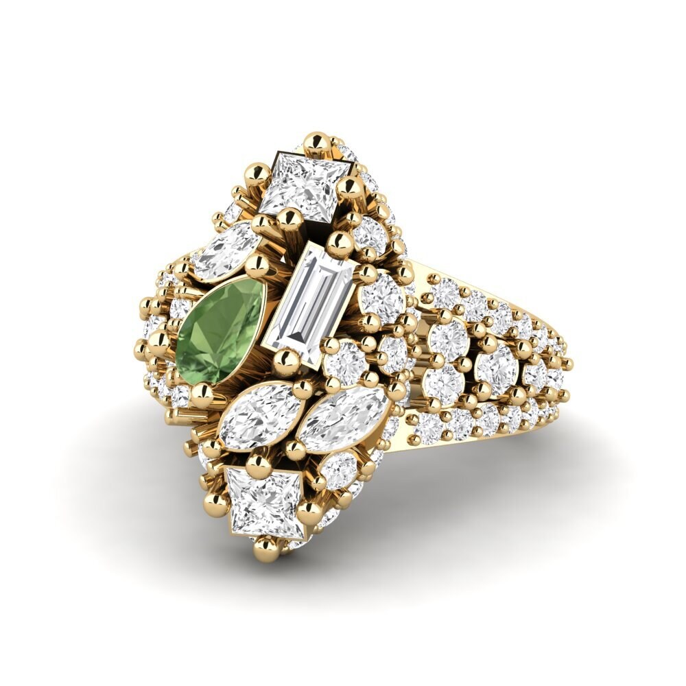 Zafiro Verde Anillo Naica