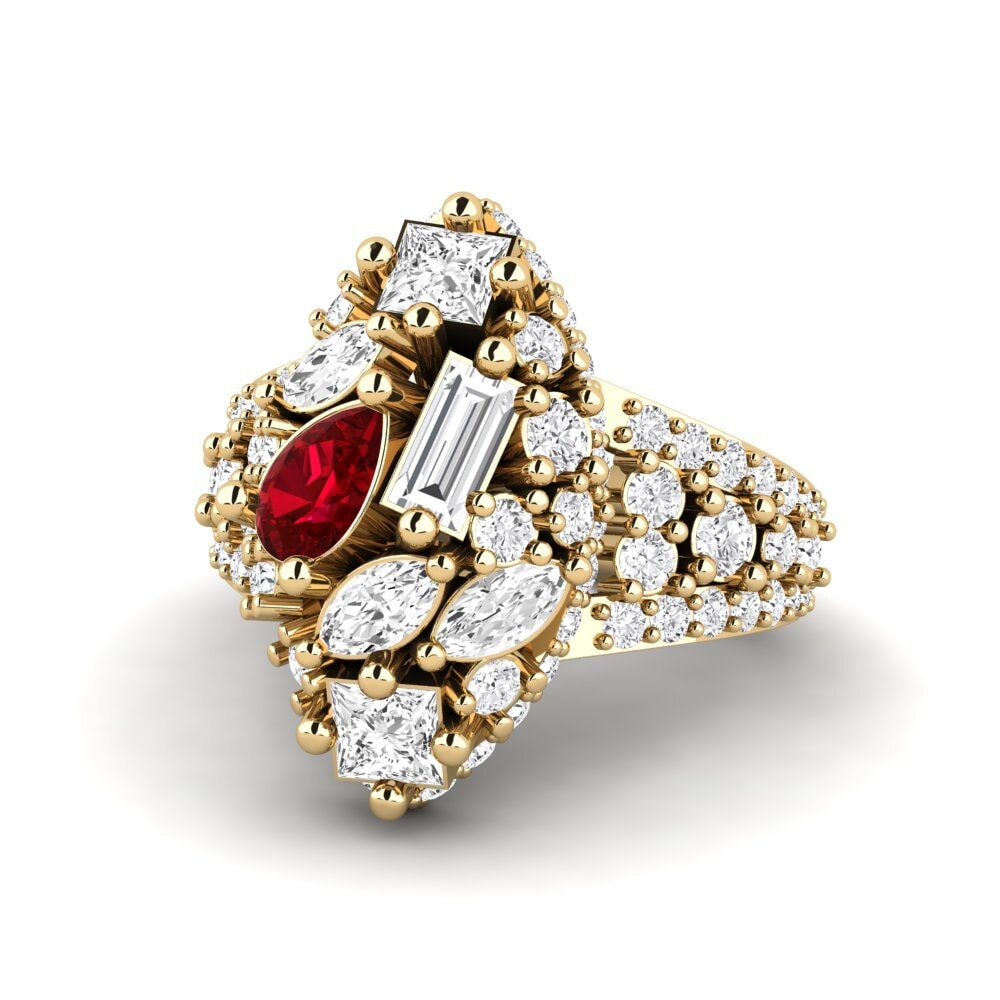 Circonita Roja Anillo Naica