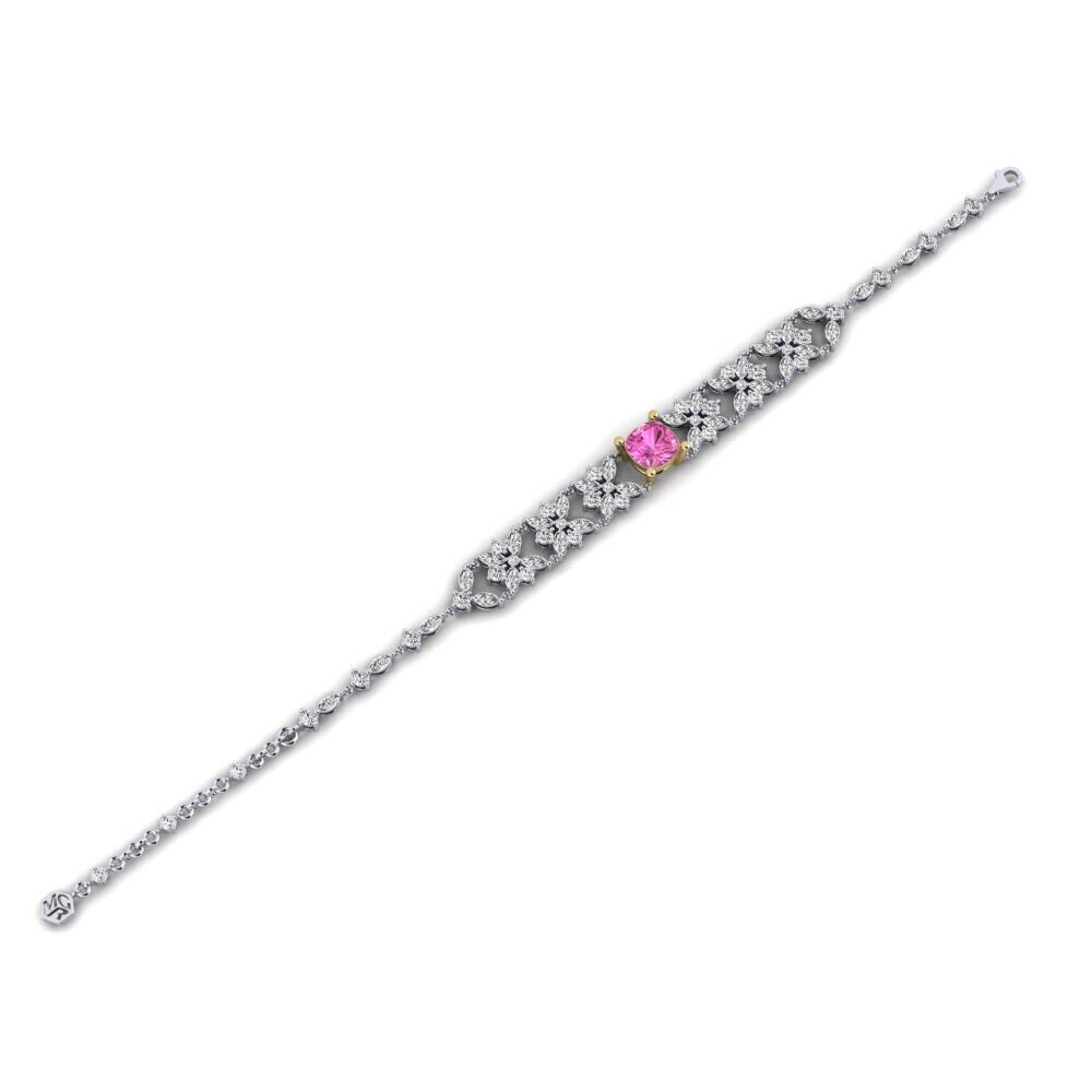 Topacio Rosa Pulsera de Mujer Nashira