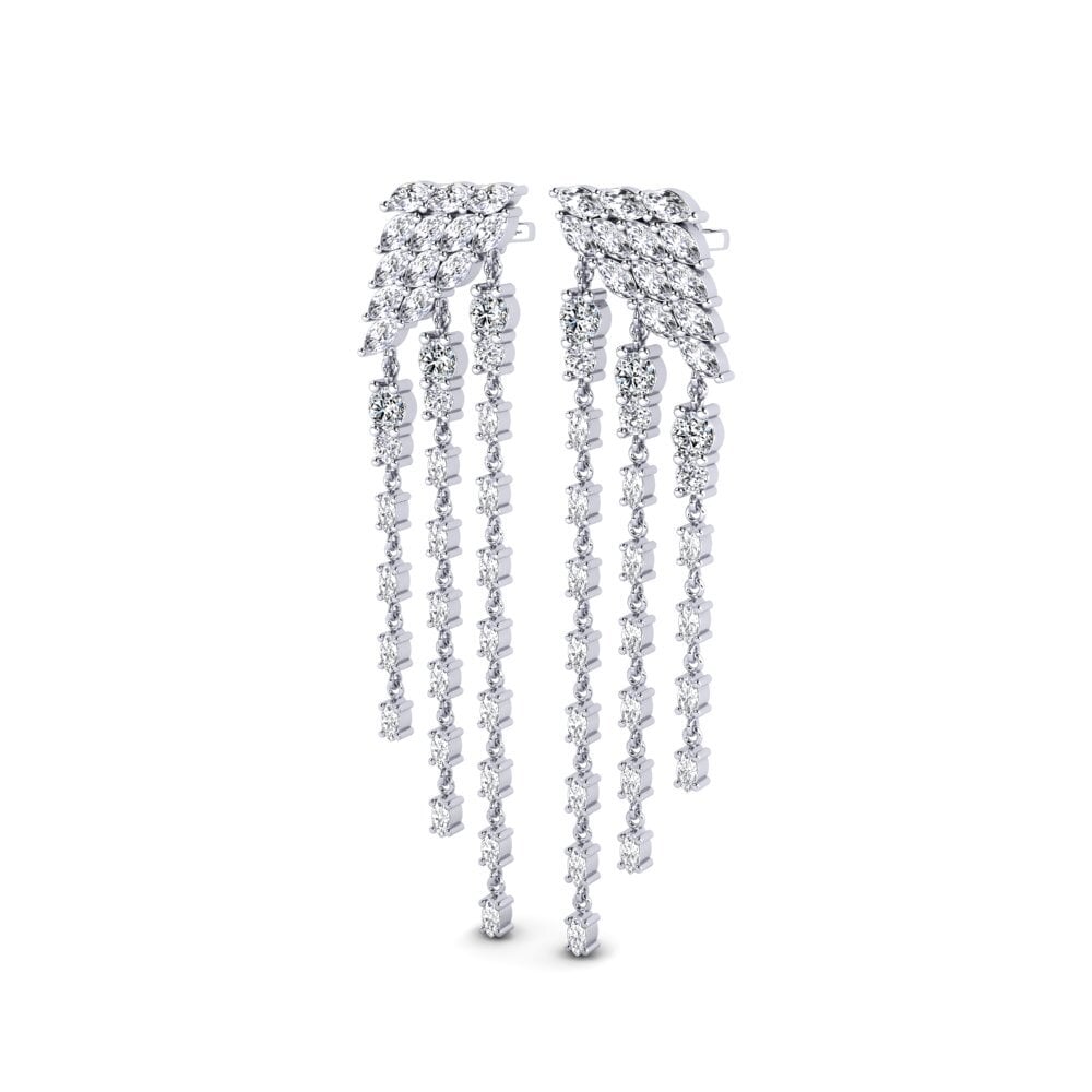 Plata 925 Circonita Pendiente de mujer Raggiante