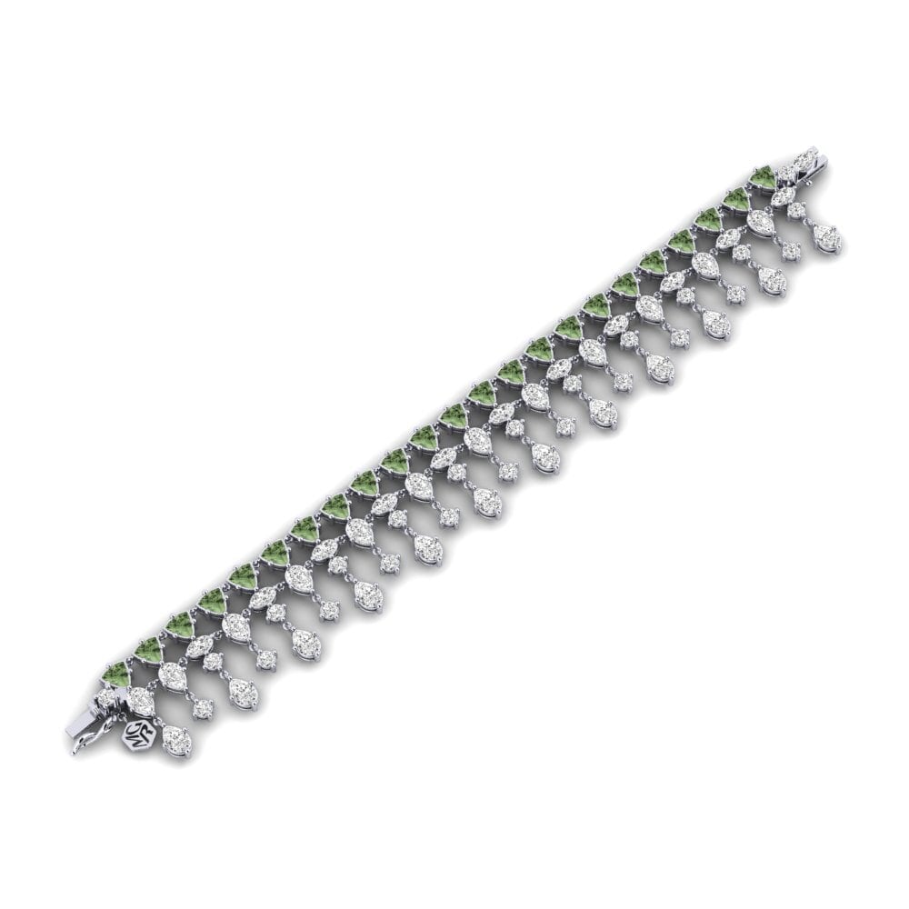 Zafiro Verde Pulsera de Mujer Sooro