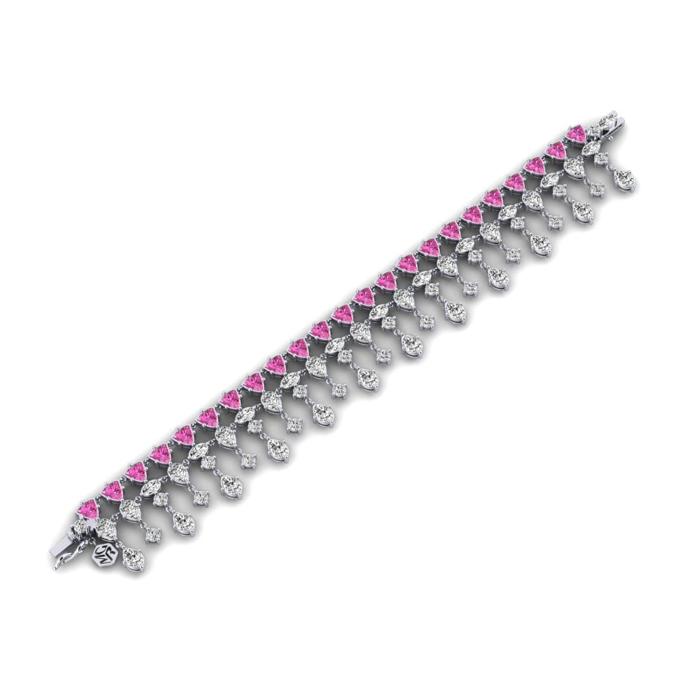 Topacio Rosa Pulsera de Mujer Sooro