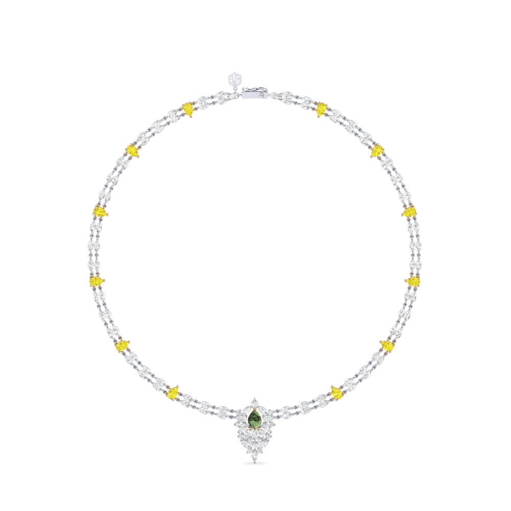 Zafiro Verde Collar Teseka