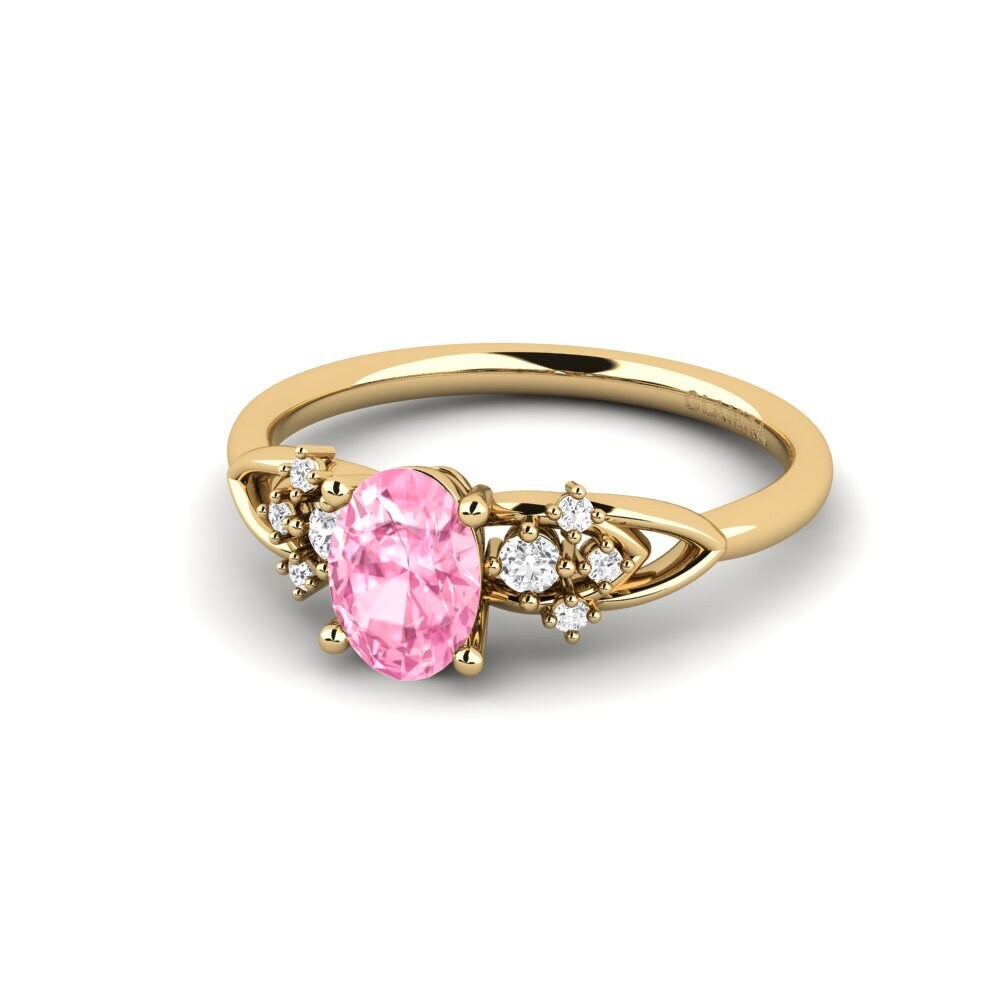 Pink Sapphire Engagement Ring Milu - Oval