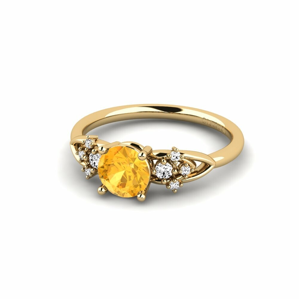 Citrine Engagement Ring Milu - Round