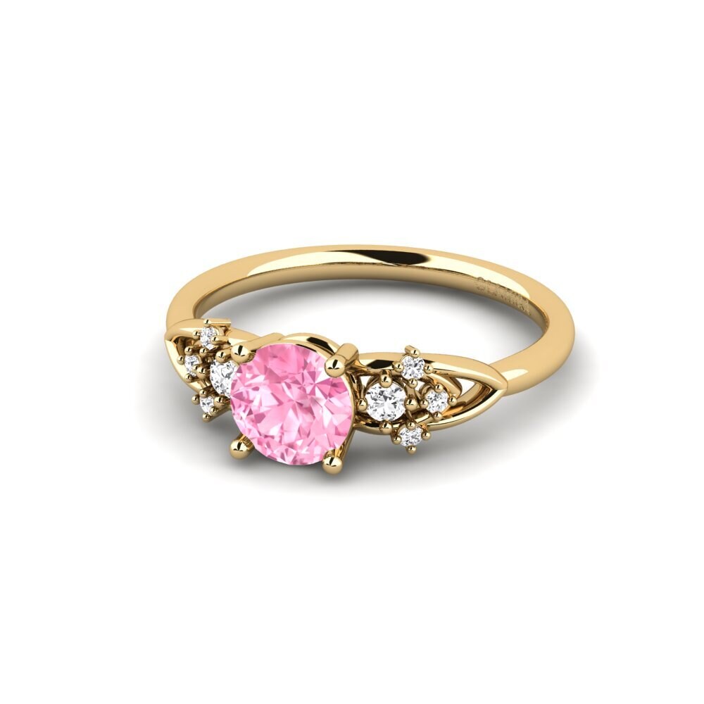 Pink Sapphire Engagement Ring Milu - Round