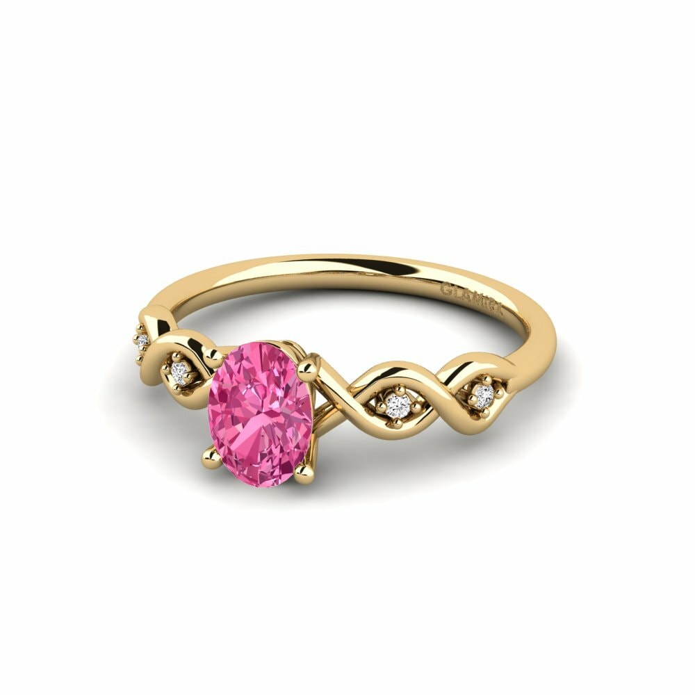 Pink Tourmaline Engagement Ring Nisse - Oval