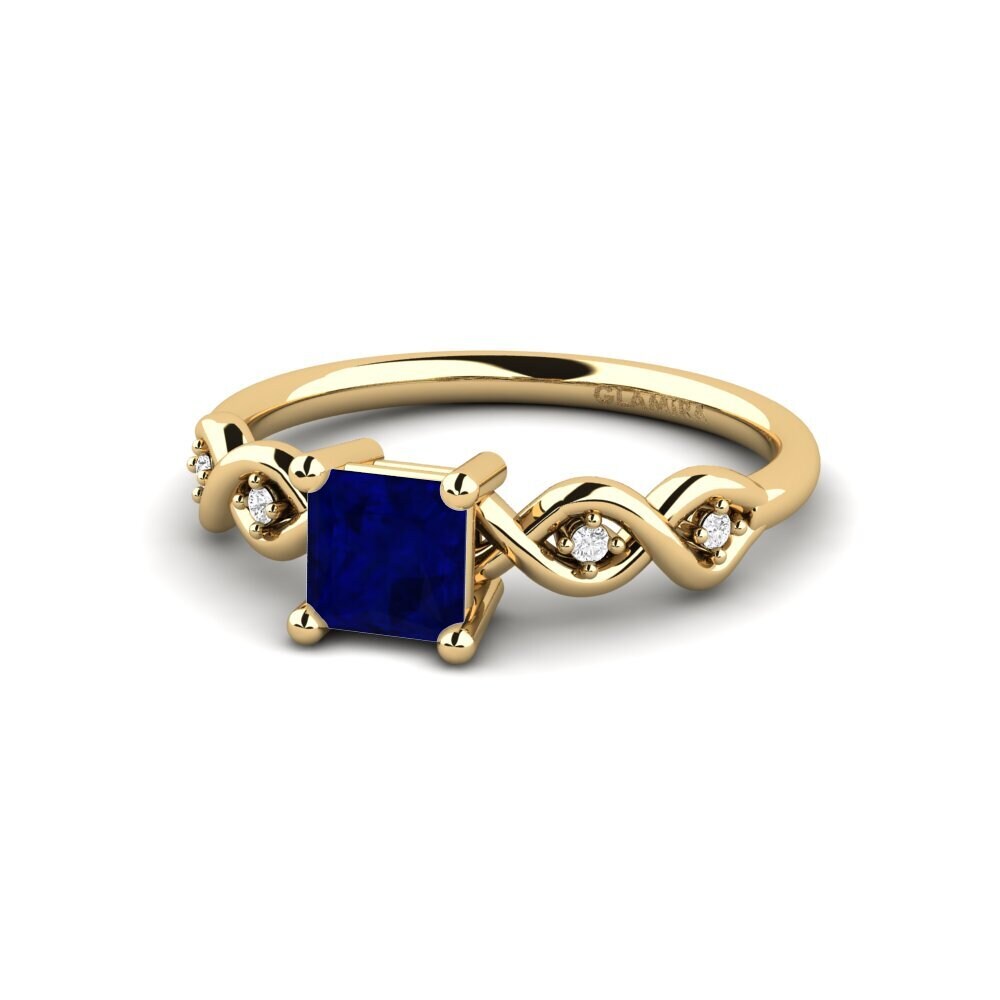 Sapphire Engagement Ring Nisse - Princess