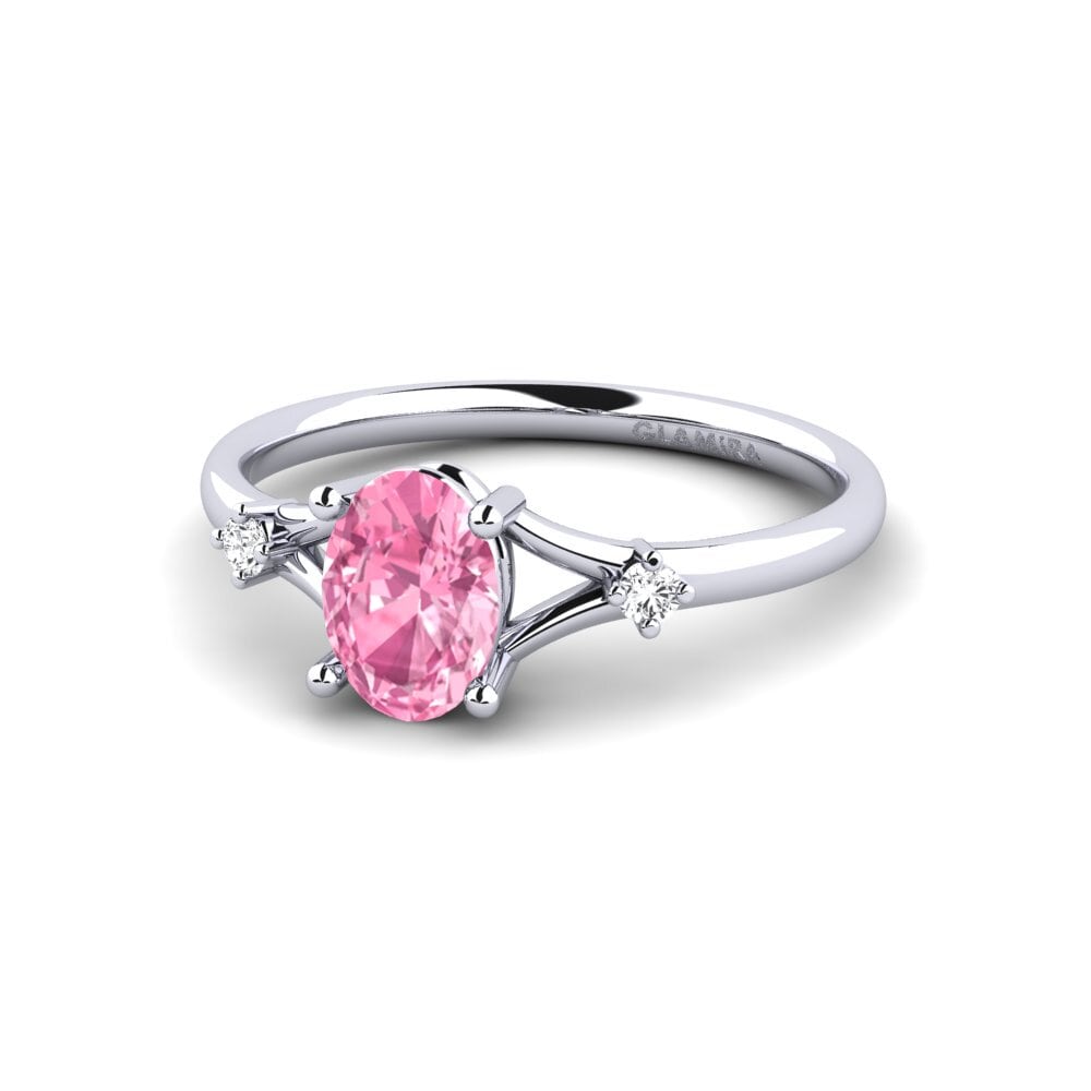 Pink Sapphire Engagement Ring Zephyra - Oval