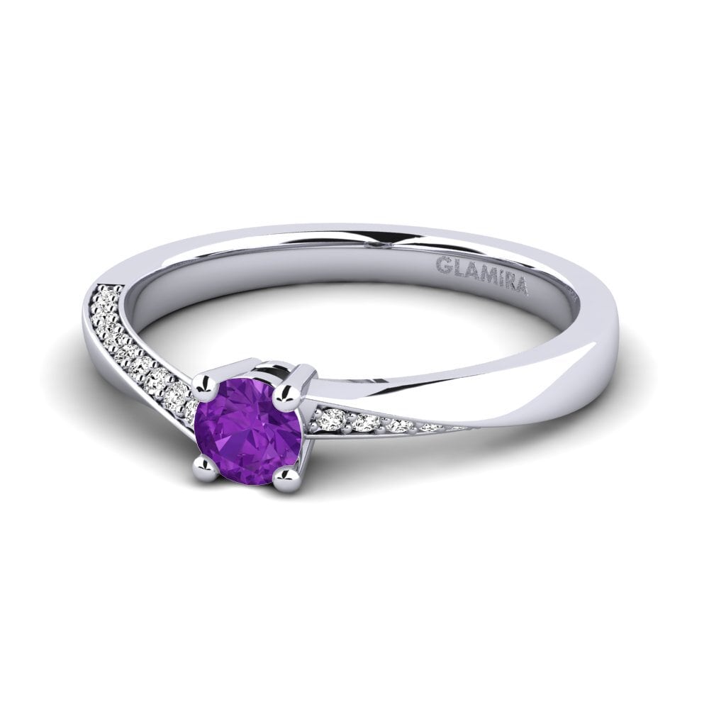 Amethyst Engagement Ring Abella 0.25 crt