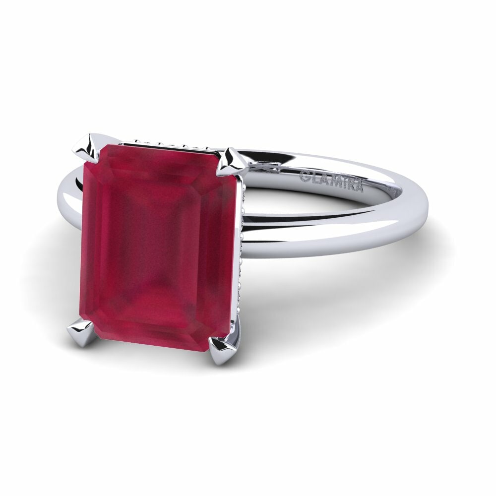 Rubí Anillo de compromiso Agafya