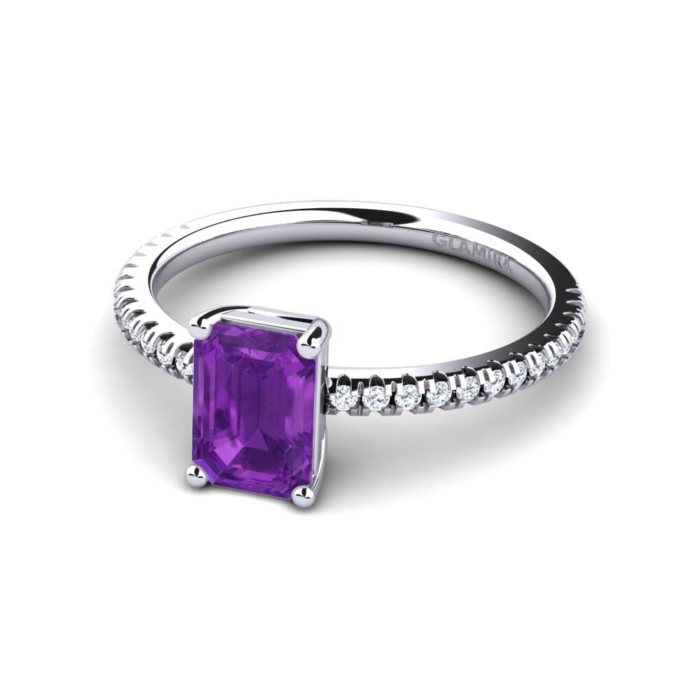 Amethyst Engagement Ring Aldea