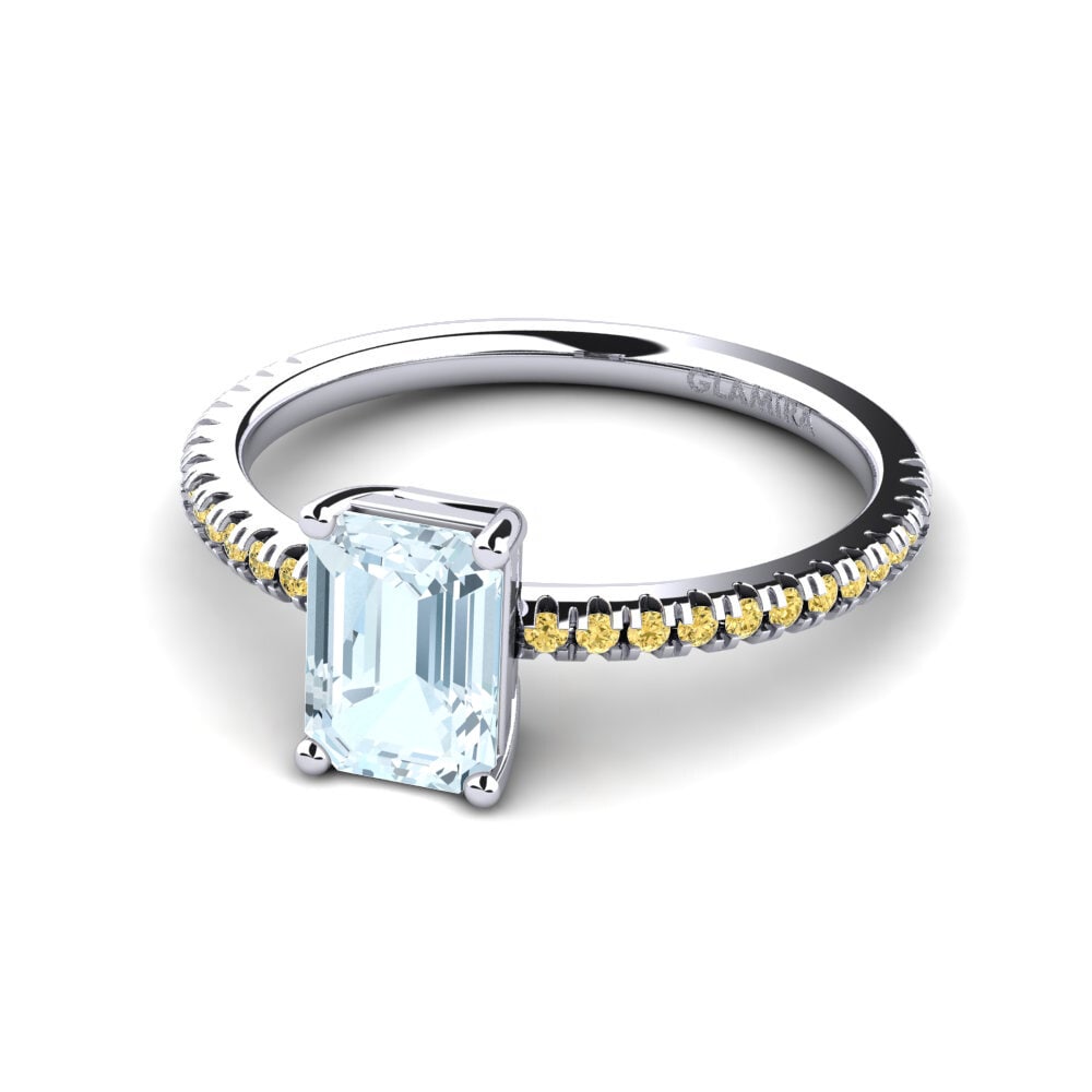Aquamarine Engagement Ring Aldea