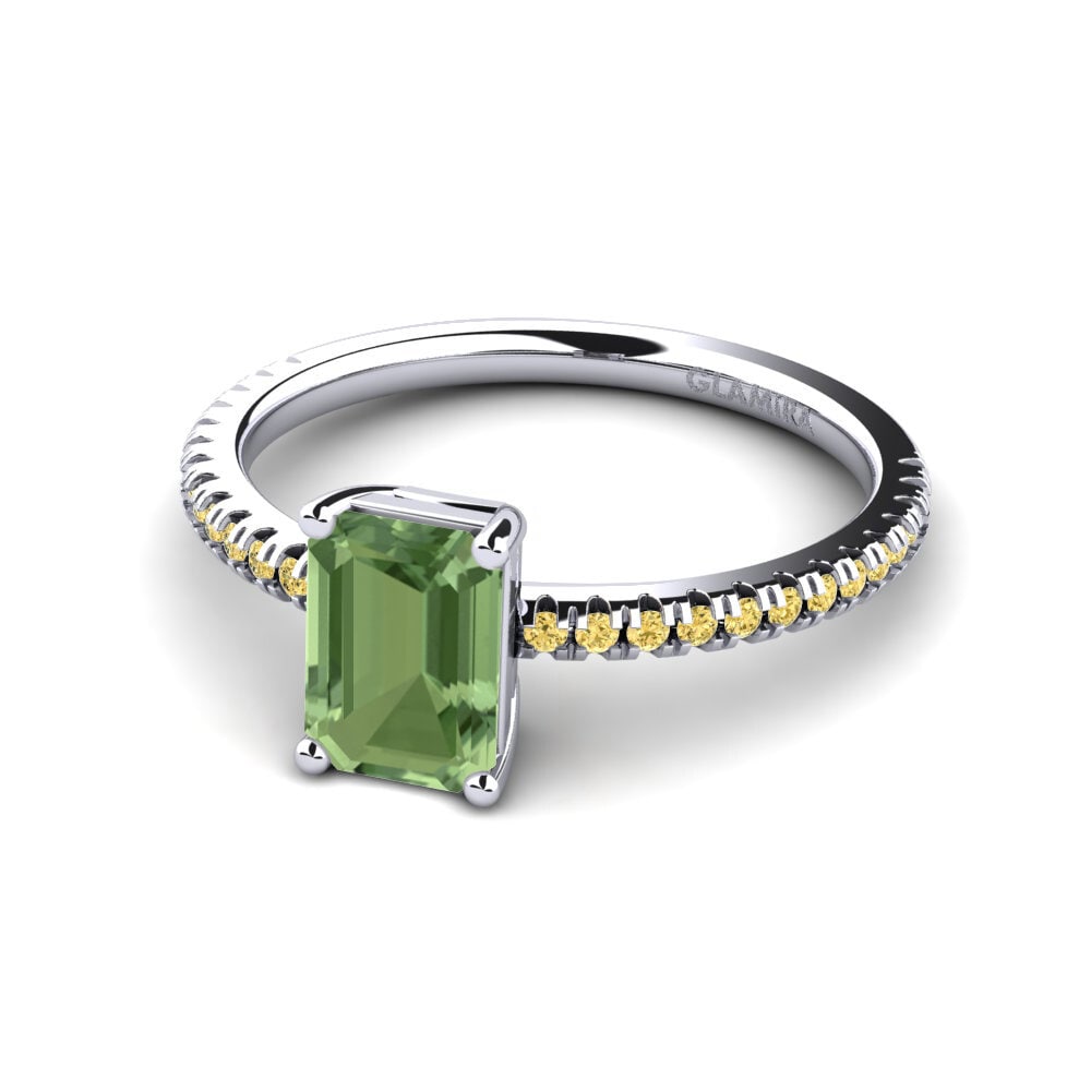 Green Sapphire Engagement Ring Aldea