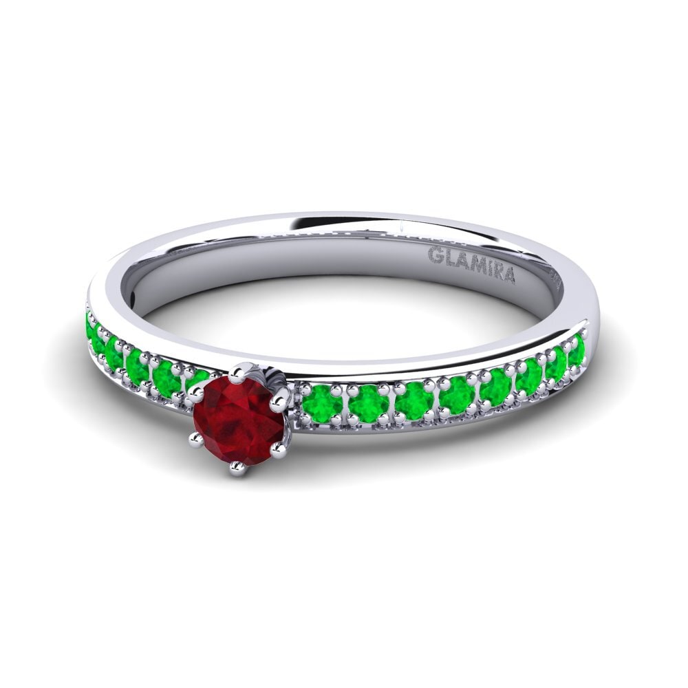 Ruby Engagement Ring Ageall 0.16 crt