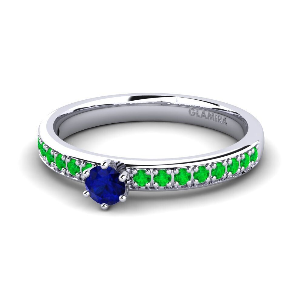 Zafiro Anillo de compromiso Ageall 0.16 crt
