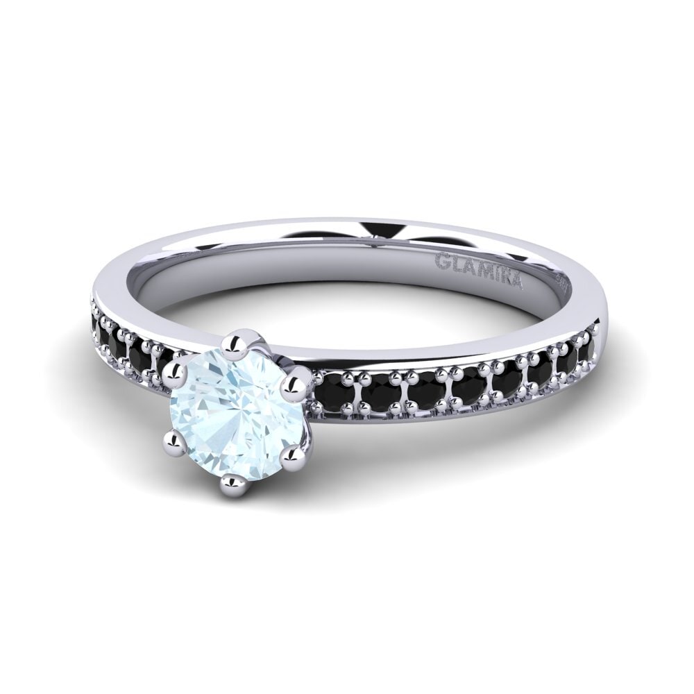 Aquamarine Engagement Ring Ageall 0.5 crt