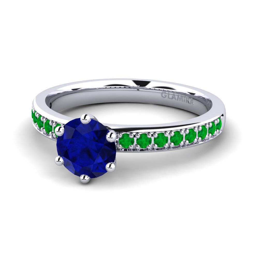 Zafiro Anillo de compromiso Ageall 0.8 crt