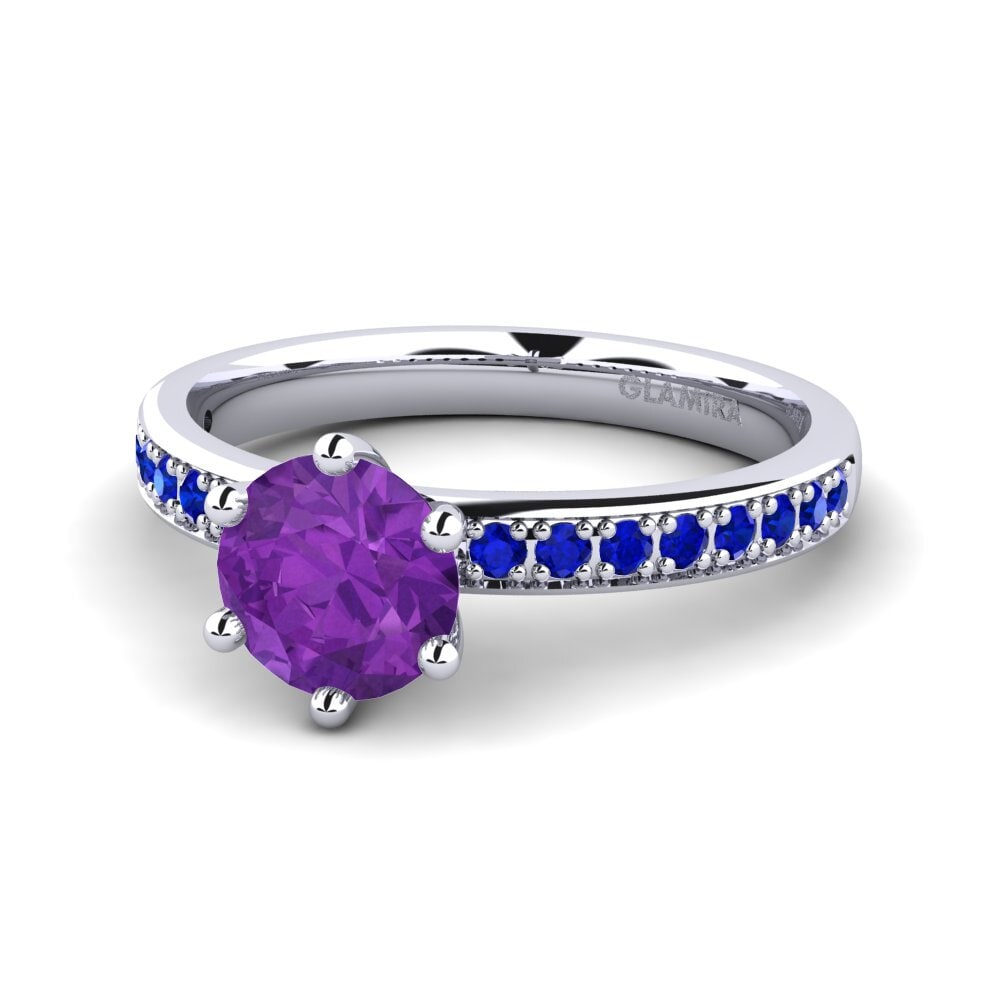 Amethyst Engagement Ring Ageall 1.0 crt