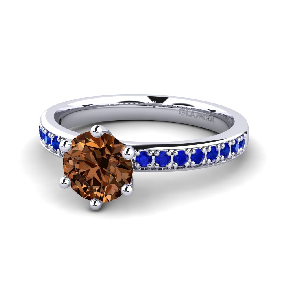 Brown Diamond Engagement Ring Ageall 1.0 crt
