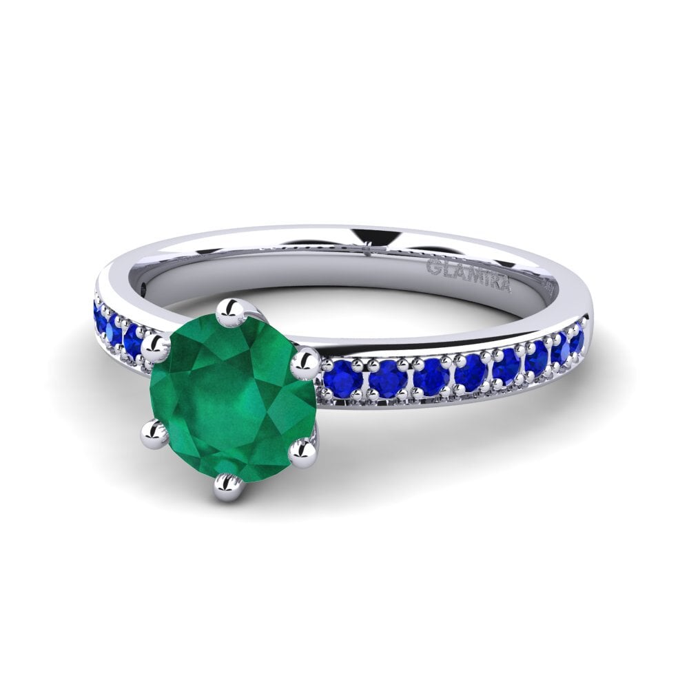 Plata 925 Anillo de compromiso Ageall 1.0 crt