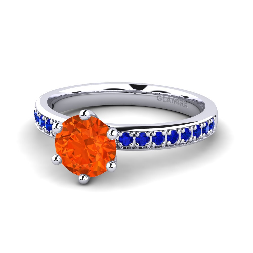 Fire-Opal Engagement Ring Ageall 1.0 crt