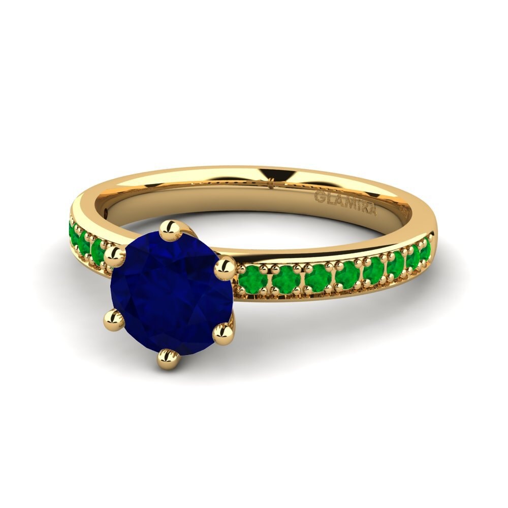 9k Yellow Gold Engagement Ring Ageall 1.0 crt