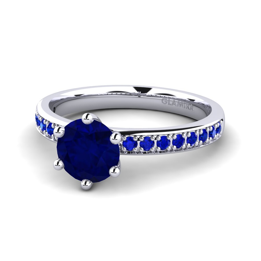 Zafiro Anillo de compromiso Ageall 1.0 crt