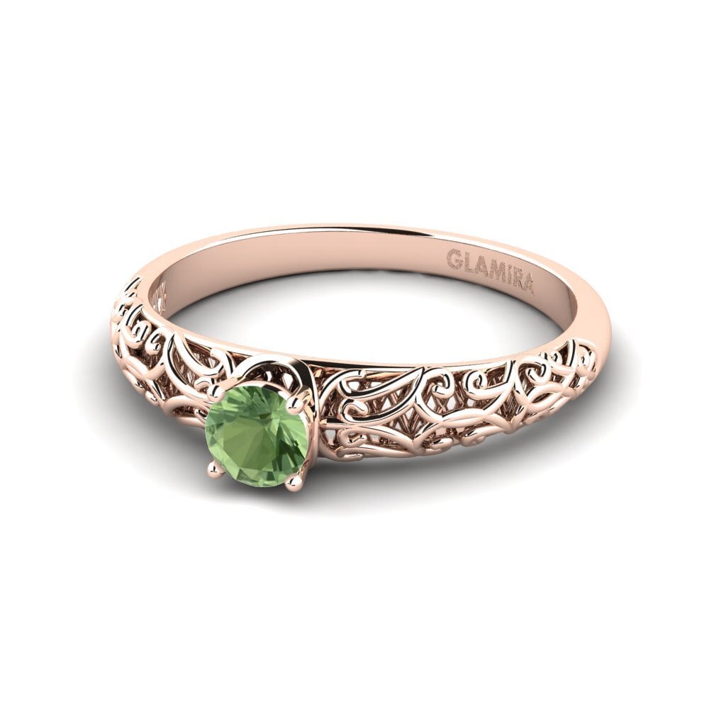 Green Sapphire Engagement Ring Alfreda