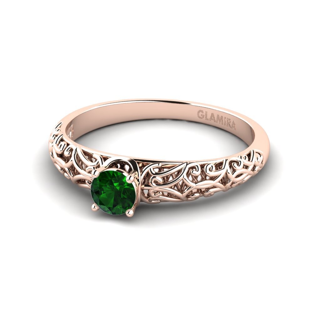 Green Tourmaline Engagement Ring Alfreda