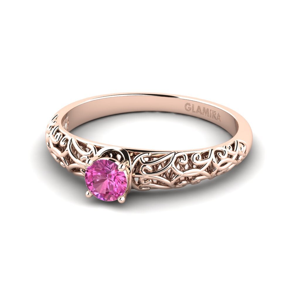 Topacio Rosa Anillo de compromiso Alfreda