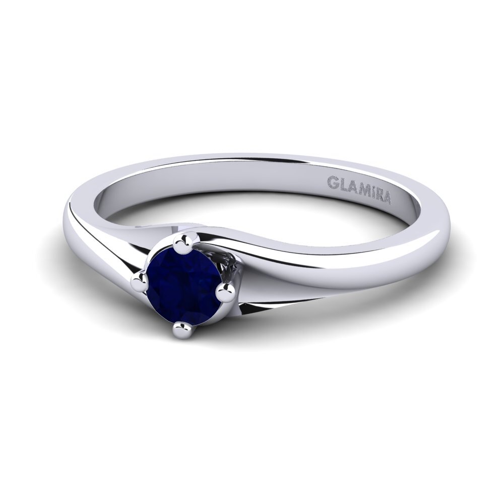 Saphir Verlobungsring Alfrida