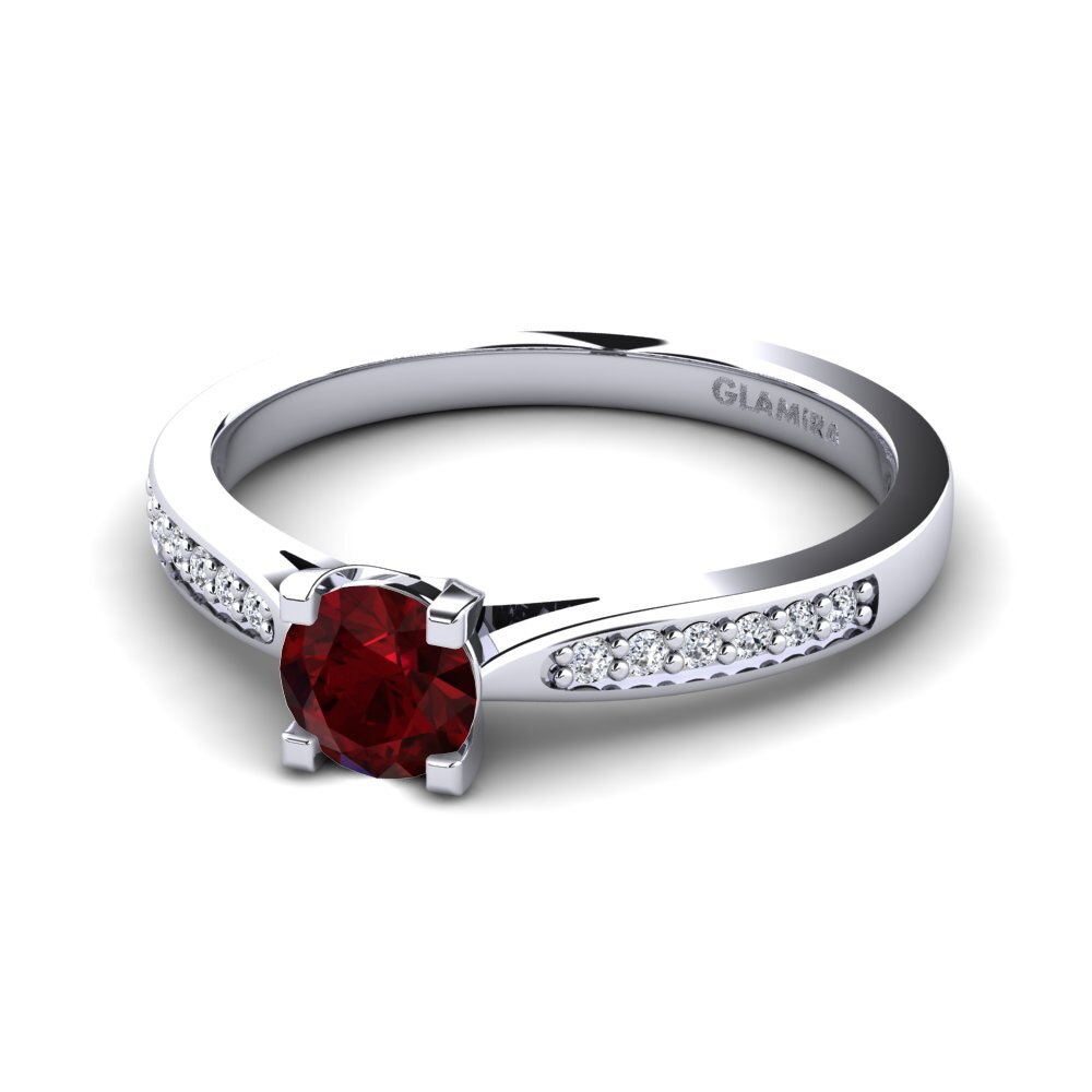 Garnet Engagement Ring Alina