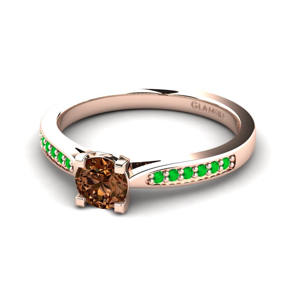 14ct Rose Gold Engagement Ring Alina