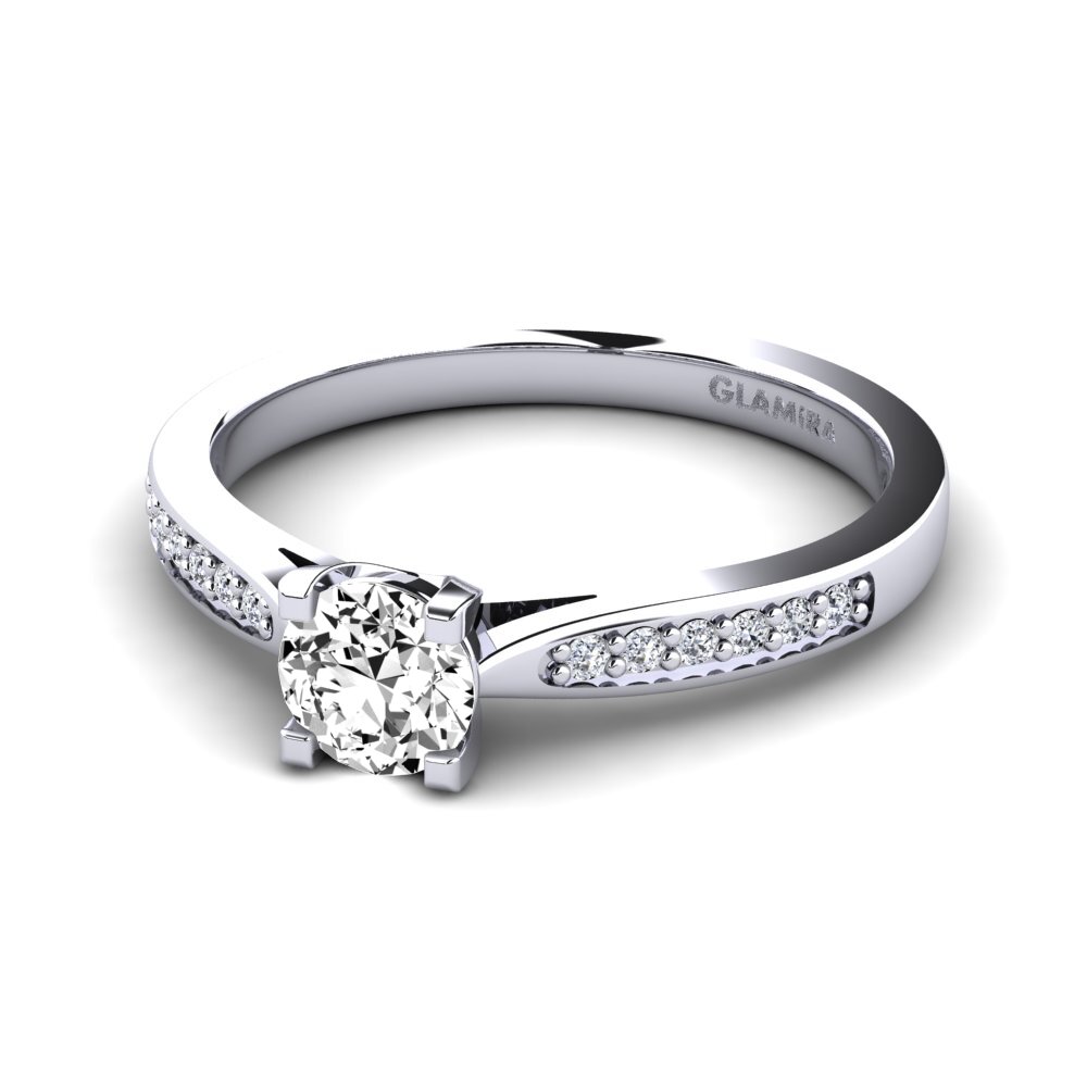 Moissanite Engagement Ring Alina
