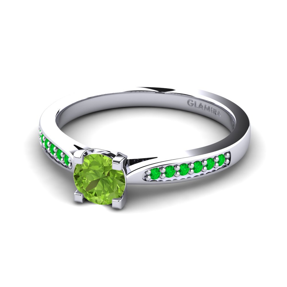 Peridot Engagement Ring Alina