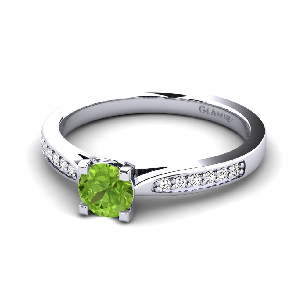 Peridoto Anillo de compromiso Alina
