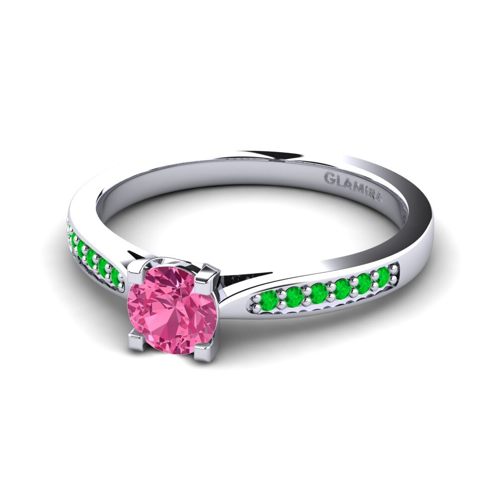Pink Tourmaline Engagement Ring Alina