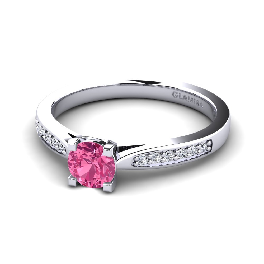 Pink Tourmaline Engagement Ring Alina