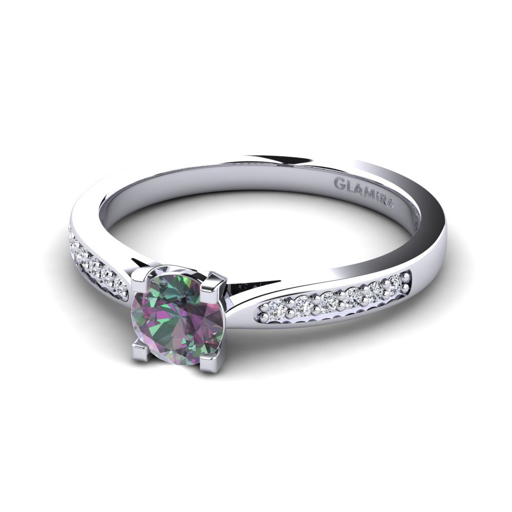 Mystic Topaz Engagement Ring Alina