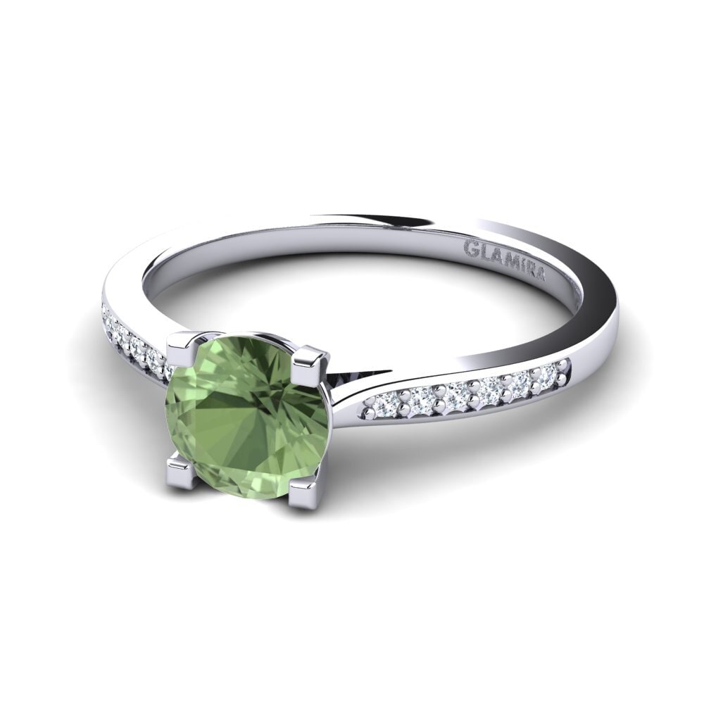 Green Sapphire Engagement Ring Alina 1.0 crt