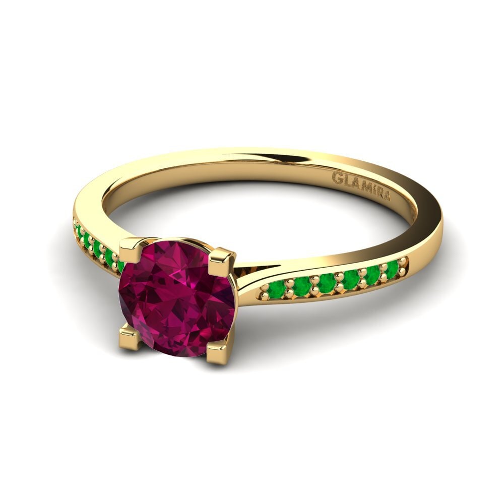 14k Yellow Gold Engagement Ring Alina 1.0 crt