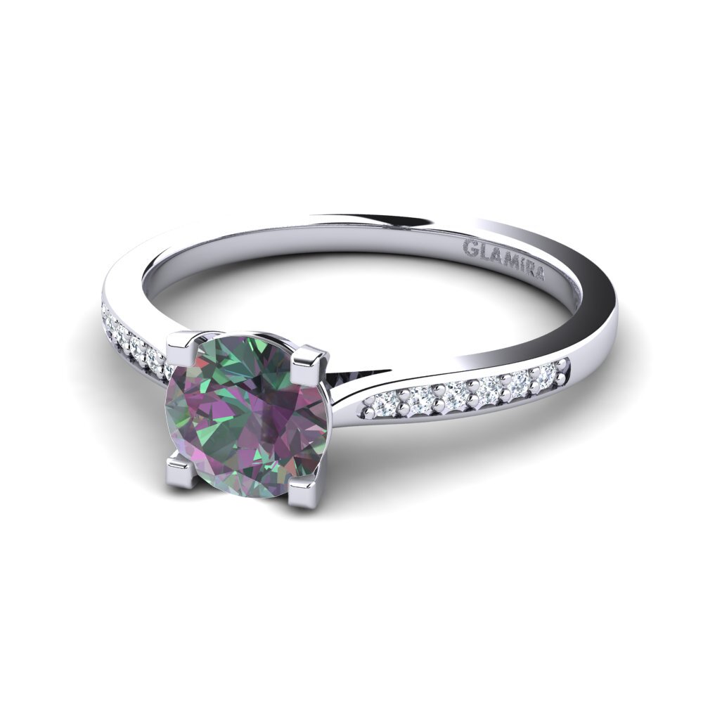 Mystic Topaz Engagement Ring Alina 1.0 crt