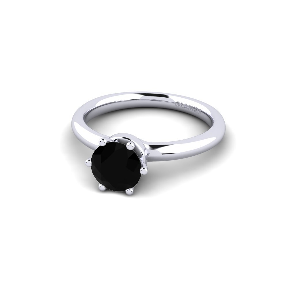 Sort Safir Forlovelsesring Almira 1.0 crt