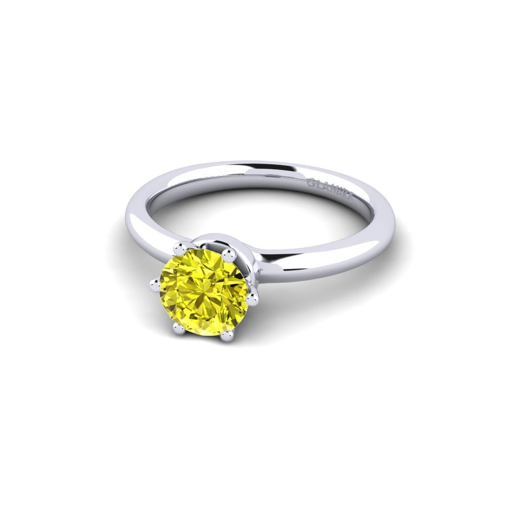 Yellow Diamond Engagement Ring Almira 1.0 crt